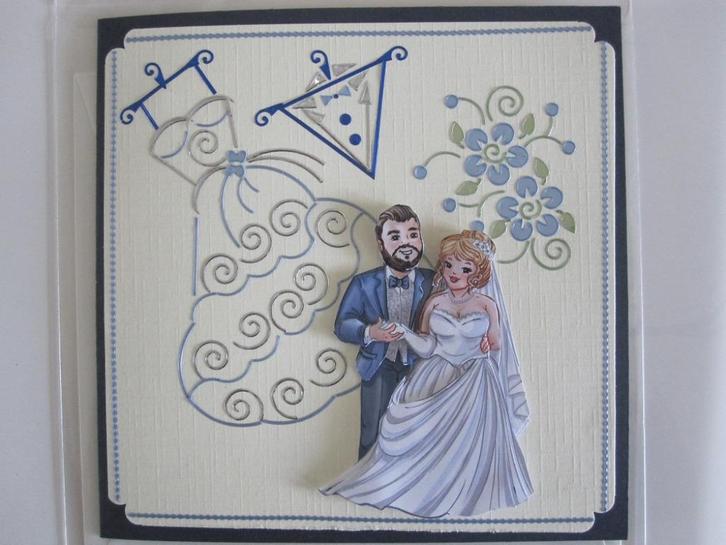 Originele Huwelijkskaarten (3D), Hobby en Vrije tijd, Kaarten | Zelfgemaakt, Nieuw, Man of Vrouw, Ophalen