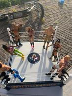 WWE WrestleMania Ring met 7 Actiefiguren, Ophalen of Verzenden, Zo goed als nieuw