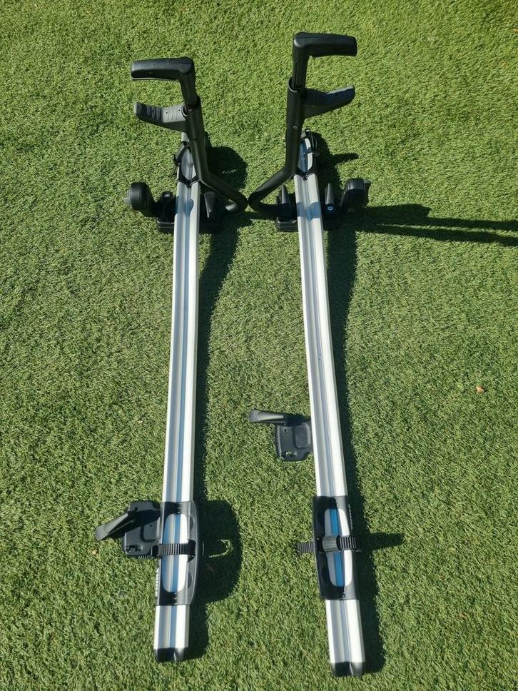 2x Thule ProRide 591 Dakdragers - Inclusief Sleutels!, Auto diversen, Fietsendragers, Zo goed als nieuw, Dakdrager, Ophalen of Verzenden