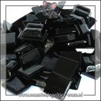 Glasmozaiek steentjes Basic Line | 1cm Mini Black, Hobby en Vrije tijd, Knutselen, Verzenden, Nieuw, Materiaal