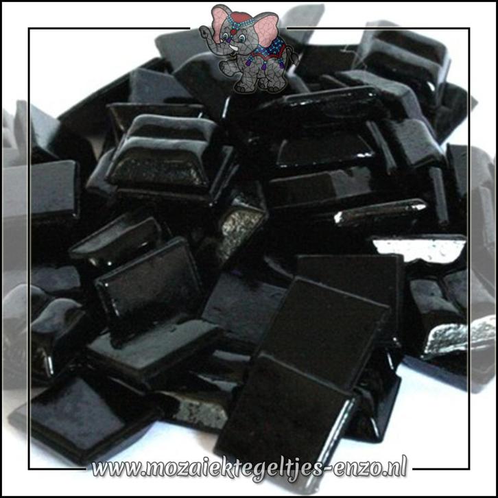 Glasmozaiek steentjes Basic Line | 1cm Mini Black, Hobby en Vrije tijd, Knutselen, Nieuw, Materiaal, Verzenden