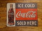 Coca Cola reclamebord, Verzamelen, Ophalen, Zo goed als nieuw, Reclamebord