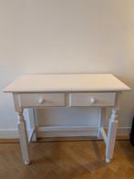 Witte landelijke sidetable / consoletafel met 2 lades, Ophalen, Zo goed als nieuw