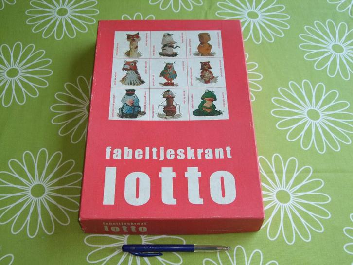 Vintage Fabeltjeskrant Lotto spel uit 1968, Hobby en Vrije tijd, Gezelschapsspellen | Overige, Gebruikt, Een of twee spelers, Drie of vier spelers