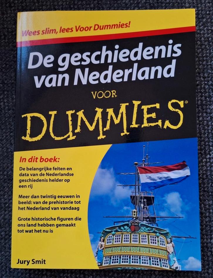 Jury Smit - De geschiedenis van Nederland voor Dummies, Boeken, Overige Boeken, Zo goed als nieuw, Ophalen of Verzenden