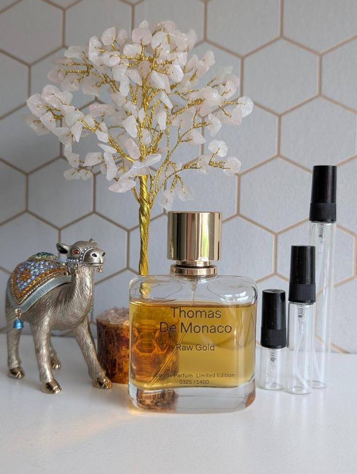 Thomas de Monaco Raw Gold EDP - sample/tester, Sieraden, Tassen en Uiterlijk, Uiterlijk | Parfum, Nieuw, Ophalen of Verzenden