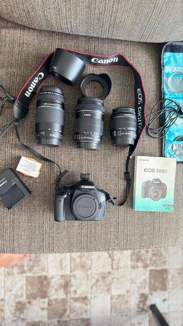 Canon spiegelreflexcamera EOS 600D inc Lens beschikbaar voor biedingen