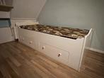Gratis bed met matras, Huis en Inrichting, Slaapkamer | Bedden, Ophalen, Gebruikt, Eenpersoons, Wit