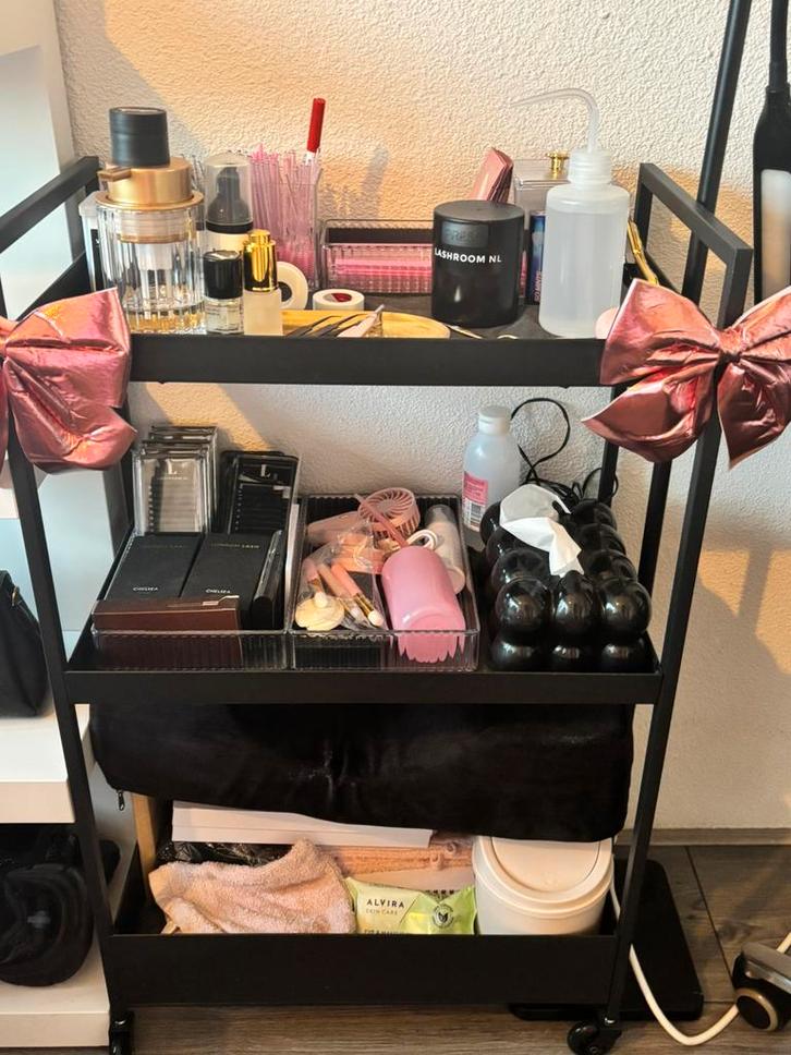 Wimper extensions spullen, Sieraden, Tassen en Uiterlijk, Uiterlijk | Cosmetica en Make-up, Zo goed als nieuw, Ogen, Zwart, Ophalen