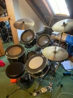 Tama accoustisch drumstel zwart incl dempvellen, Ophalen, Zo goed als nieuw, Tama