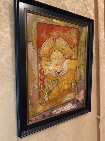 Jos Janssen - Acryl op doek schilderij beschikbaar voor biedingen