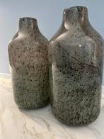 Vazen van glas, 2 stuks, Huis en Inrichting, Ophalen, Overige kleuren, Minder dan 50 cm, Glas