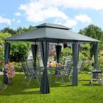 Partytent paviljoen pagodetent 3x4m Antraciet GRATIS BEZORGD, Tuin en Terras, Partytenten, Minder dan 4 meter, Nieuw, Paviljoen
