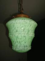 Franse Art Deco Hanglamp Clichy Glazen Kap ca.1930, Antiek en Kunst, Antiek | Lampen, Ophalen