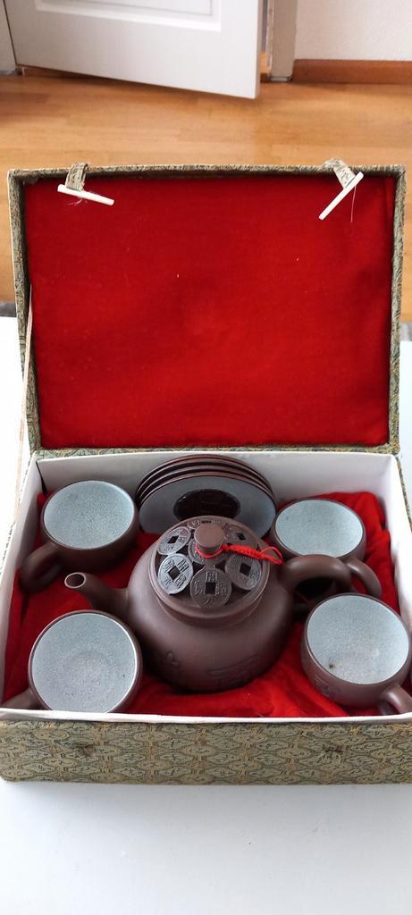 Chinees yixing ? Aardewerk theeservies theepotje theekopje, Antiek en Kunst, Kunst | Niet-Westerse kunst, Ophalen of Verzenden