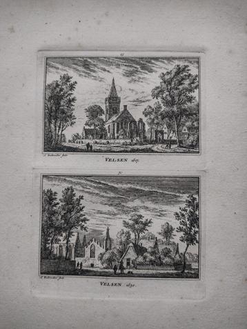 049/050 Velsen Kopergravure 18e Eeuw dl 3 beschikbaar voor biedingen