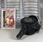 Antieke Franse zwarte koets lantaarn voor decoratie, Ophalen of Verzenden