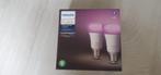 Philips Hue 2-pack E27 - White and color ambiance, Huis en Inrichting, Lampen | Losse lampen, Ophalen of Verzenden, Nieuw, E27 (groot)