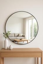 Ronde spiegel Zara Home – 68 cm – Zwart frame – Modern, Rond, Ophalen of Verzenden, Zo goed als nieuw, Minder dan 100 cm