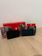 Switch V2 + Zelda ToTK pro controller + Mario Odyssey, Switch 2019 Upgrade, Met games, Ophalen of Verzenden, Zo goed als nieuw