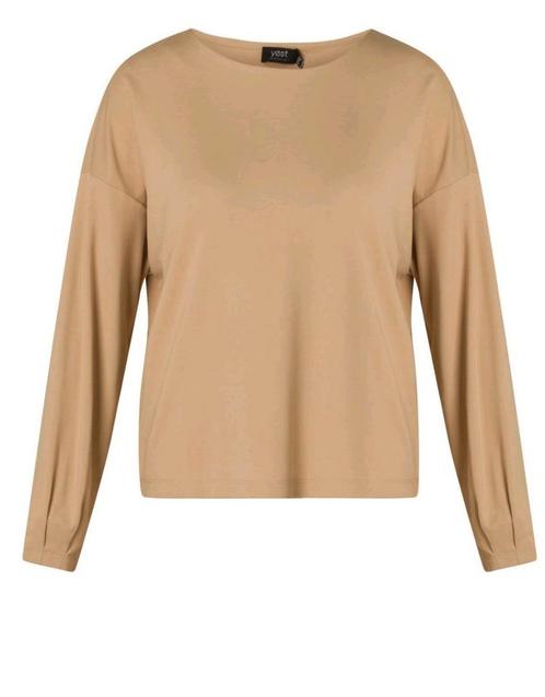 Light taupe longsleeve Vallon van Yesta Maat 46 nu €29,95, Kleding | Dames, T-shirts, Nieuw, Maat 46/48 (XL) of groter, Beige