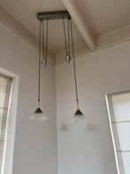 Hanglamp. Geborsteld rvs/messing., Huis en Inrichting, Lampen | Hanglampen, Ophalen, Minder dan 50 cm