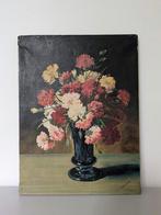 Olieverf schilderij Anjers bloemen, Ophalen of Verzenden