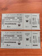 2x Oude Feyenoord - Celtic Kaartjes 1983, Ophalen of Verzenden, Zo goed als nieuw, Feyenoord, Overige typen