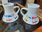 2 vintage mokken scheepsvlaggen cijferwimpels, Ophalen of Verzenden