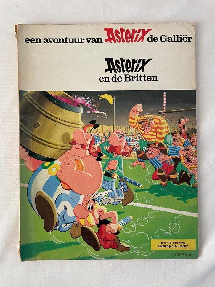 Asterix en de Britten. 1972, Boeken, Stripboeken, Gelezen, Eén stripboek, Ophalen of Verzenden