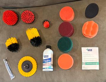 Schoonmaakborstel set voor boormachine beschikbaar voor biedingen