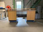 2 x Bamboe dressoir, H 100 x B 190 x D 55 cm., Ophalen, Gebruikt, 150 tot 200 cm, Met deur(en)