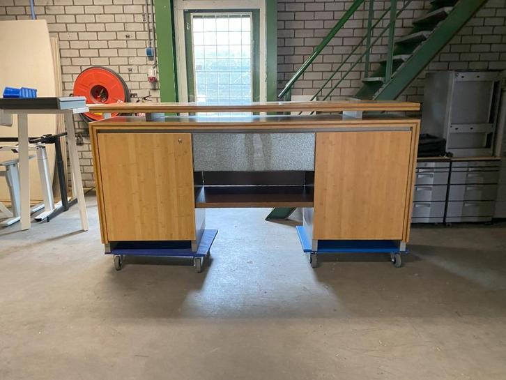 2 x Bamboe dressoir, H 100 x B 190 x D 55 cm., Huis en Inrichting, Kasten | Dressoirs, Gebruikt, 150 tot 200 cm, 50 tot 75 cm