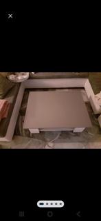 Salontafel grijs/wit, Huis en Inrichting, Tafels | Salontafels, 50 tot 100 cm, Zo goed als nieuw, Minder dan 50 cm, Rechthoekig