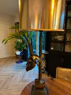 Unieke tafellamp met antilope schedel, Ophalen, Gebruikt, Metaal, 150 tot 200 cm