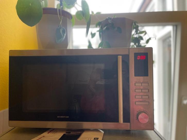 Inventum combimangnetron, Witgoed en Apparatuur, Ovens, Gebruikt, Vrijstaand, Oven met grill, Minder dan 45 cm, 45 tot 60 cm, Hete lucht
