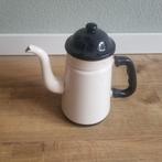 Brocante oude emaille theekan koffiekan, Antiek en Kunst, Ophalen of Verzenden