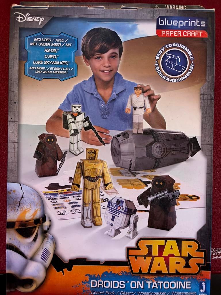 Star Wars Droids on Tatooine Paper Craft Set, Verzamelen, Ophalen of Verzenden, Nieuw, Actiefiguurtje