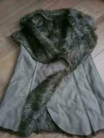Suède achtige bodywarmer Maat 44, Kleding | Dames, Grote Maten, Verzenden, Nvt, Grijs, Jas of Mantel