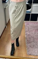 Vintage lange rok, Beige, Maat 42/44 (L), Ophalen of Verzenden, Gedragen