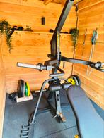 Powertec Levergym + Halterschijven, Ophalen, Gebruikt, Metaal, Krachtstation