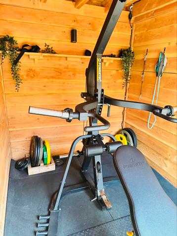 Powertec Levergym + Halterschijven beschikbaar voor biedingen