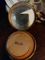 Fraaie oude geelgouden poederdoos van Stratton, Ophalen of Verzenden, Gebruikt, Gehele gezicht