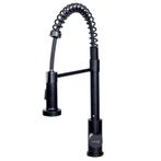 Keukenkraan uittrekbare uitloop | RVS | Zwart | Mengkraan, Minder dan 50 cm, Zwart, 25 tot 50 cm, Nieuw