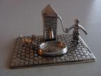 Miniatuur zilver CD9 waterpomp +hond zilveren miniaturen, Antiek en Kunst, Ophalen of Verzenden, Zilver