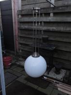 PRACHTIGE GROTE  ART DECO SCHOOLLAMP MET ZEER GROTE BOL, Huis en Inrichting, Lampen | Plafondlampen, Ophalen, Gebruikt, ART DECO