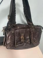 Vintage Bruine Handtas, Sieraden, Tassen en Uiterlijk, Tassen | Damestassen, Ophalen of Verzenden, Gebruikt, Bruin, Handtas