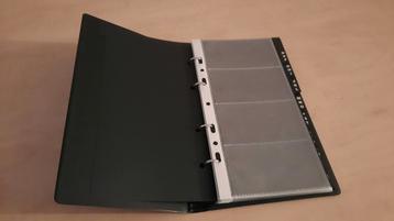 visitekaartjes opbergmapje met ringband en alfabet  beschikbaar voor biedingen