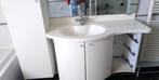 Wastafelkastje voor halfronde wastafel, Huis en Inrichting, Badkamer | Badkamermeubels, Ophalen, Gebruikt, 50 tot 100 cm, Minder dan 100 cm
