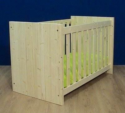 houten LEDIKANTJE 60x120 cm onbehandeld, Kinderen en Baby's, Babywiegjes en Ledikanten, Nieuw, Ledikant, Ophalen of Verzenden